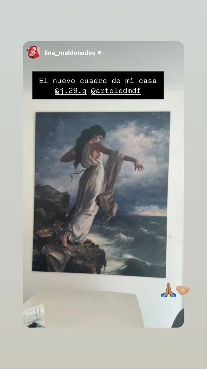 Historia de una clienta con un cuadro de una pintura clásica sobre su escritorio